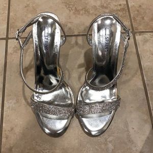 Call It Spring Silver high heels